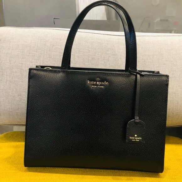 NWT Kate Spade Sam Black Medium Satchel - Picture 3 of 5